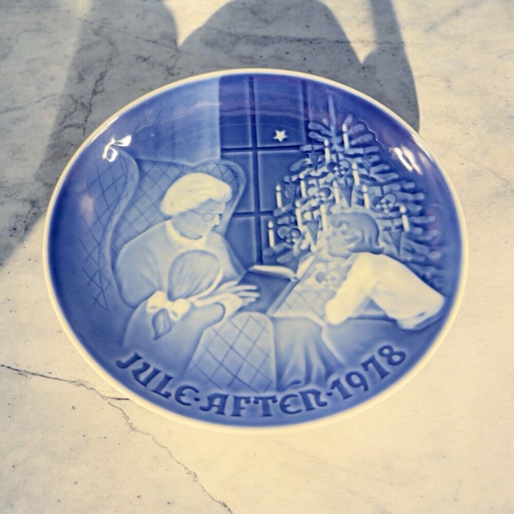 1978 Bing & Grondahl Christmas Plate A‎ Christmas Tale Denmark Copenhagen VTG
